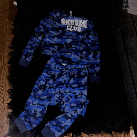 George Blue camo snooze club boys pj set Sz 10/12 - Picture 9 of 9